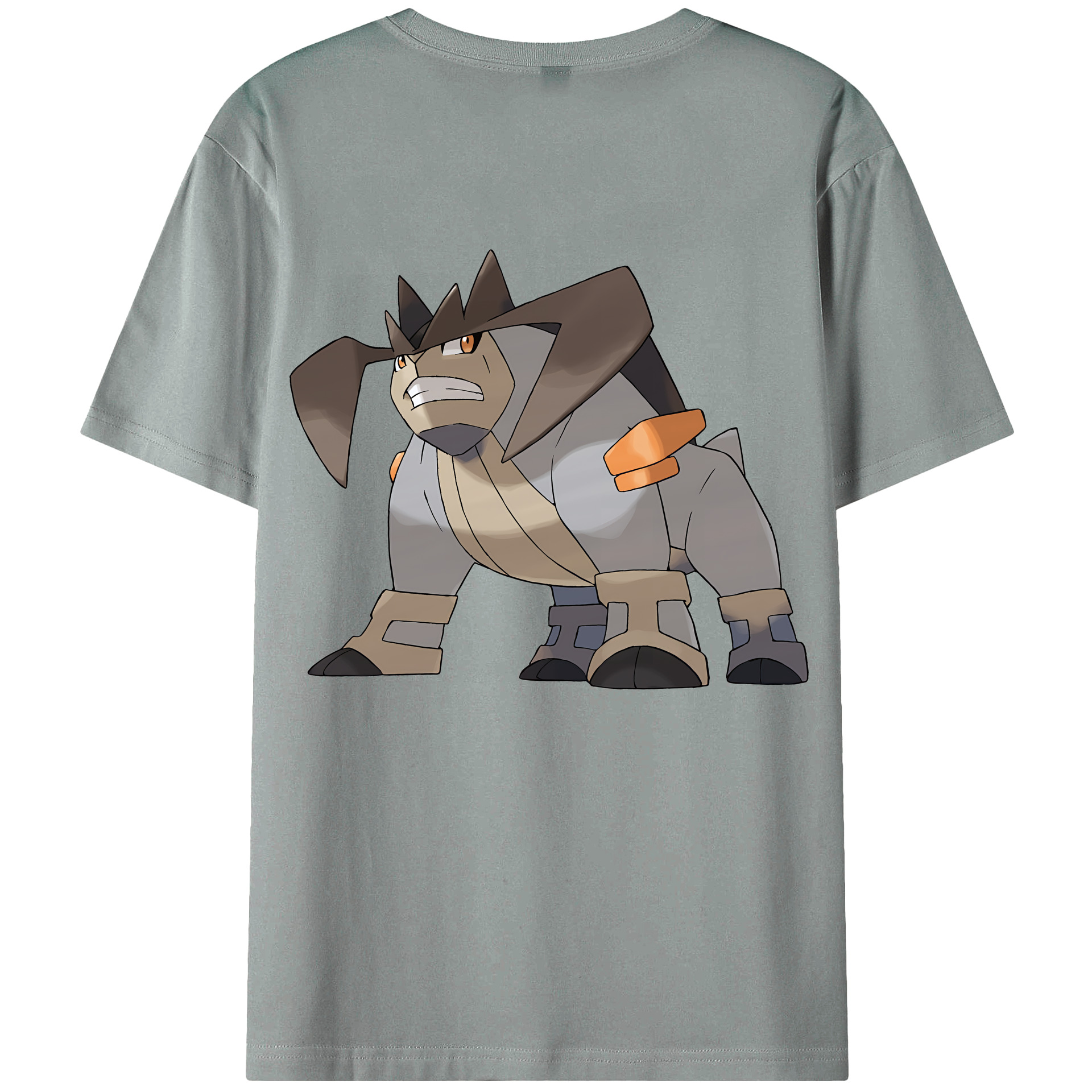 （画像用） ポケットモンスター Pokémon 綿100％ メンズ半袖Tシャツ（バックプリント） 通気性